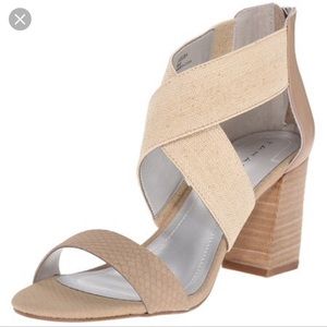 Tahari canvas wrap sandal